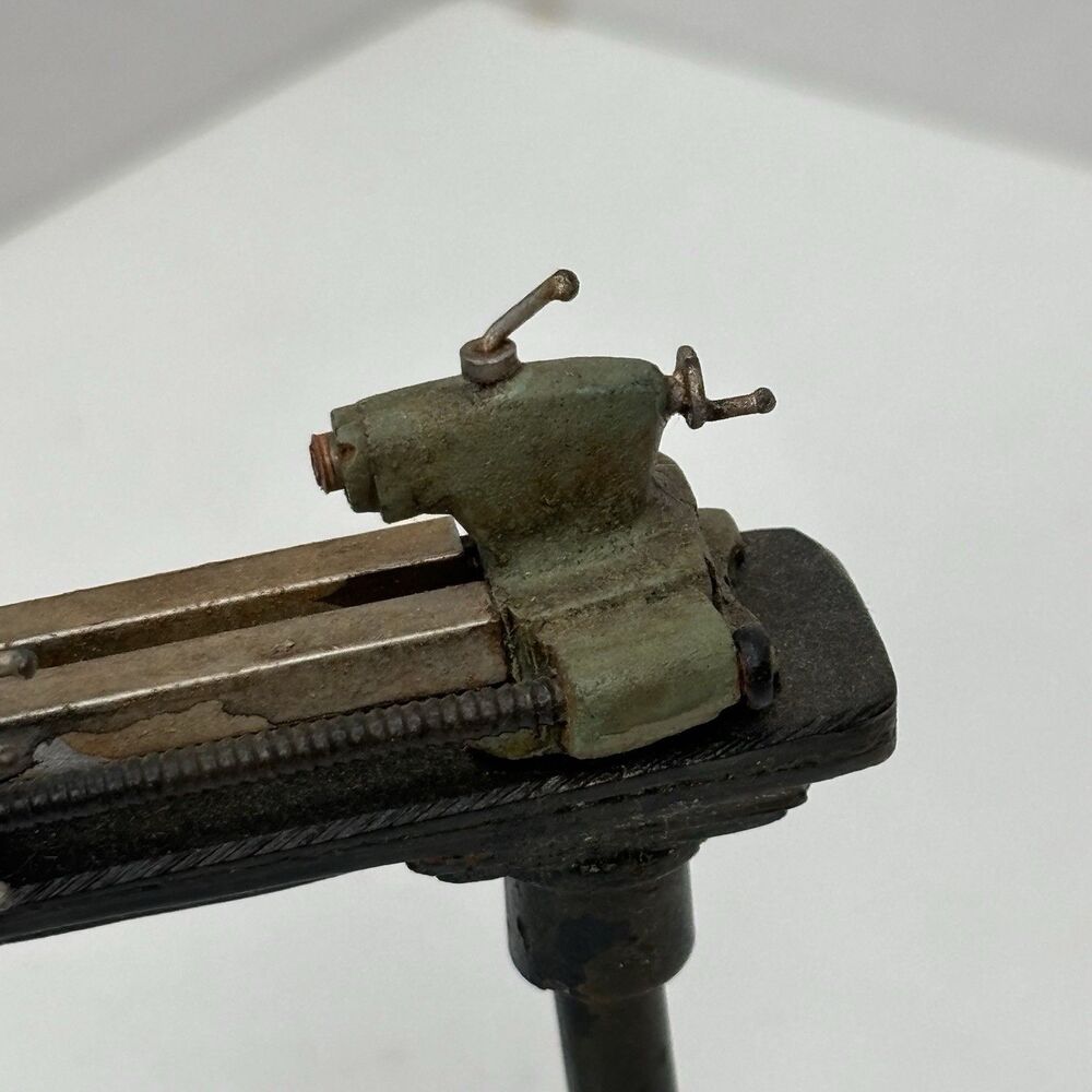 RARE Artisan Ron Bufton Metal Workshop Lathe Machine 1:12 Dollhouse Miniature - Picture 10 of 16